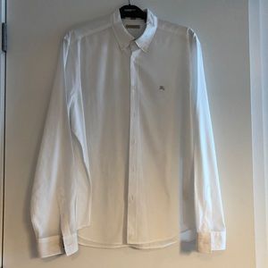 Burberry Men’s White Button Down Shirt